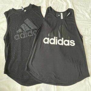 Adidas Workout Tank Tops Set of 2 Large